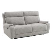 Yannis Grey Fabric 3 Seater Electric Recliner Sofa