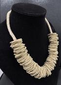 Corona Beige Chunky Rustic Rope Style Necklace