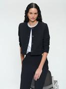 Jane Lushka Black Short Round Neck Joke Blazer
