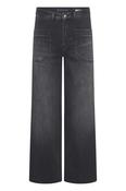 Raffaello Rossi 6/8 Miru Faded Grey Wide Leg Jeans image