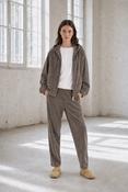 Jane Lushka Taupe Bertini Barrel Leg Pants