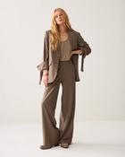 Summum wide leg grey brown trousers image