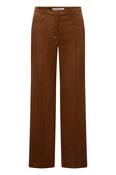 Raffaello Rossi Palina Rust Corduroy Long Wide Leg Trousers image