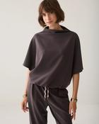 Summum Brown Pinstripe Leisure Wear Top image