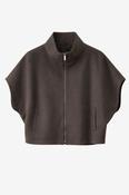 Jane Lushka Dark Brown Cape Style Jacket image