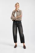 Raffaello Rossi Hanni Dark Grey Barrell Cut Jean image