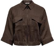 Jdyfinn 3/4 Sleeve Bomber Jacket-Coffee Bean image