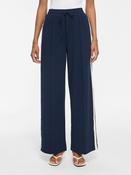 Viclua High Waist Wide Tracksuit Pants-Navy/Cream Stripe image