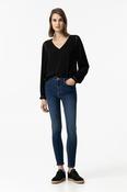 LAUREN_306-Skinny Dark Blue Denim image