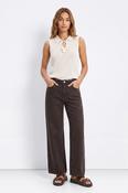 Celine_18 Wide Leg Jeans-Brown image
