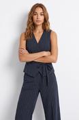 Celo C Waistcoat-Navy/Cream Stripe image