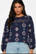 Saint Maine Top-Navy/Red