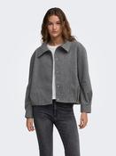 Onlasta High Collar Bomber Jacket-Grey image