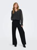 Onlbremin-Yo Mid Waist Wide Trousers-Black