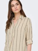 Jdyava Fold Up Shirt-Beige/Black Stripe image