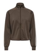 Onlcayla Zip Neck Sweater-Brown/Cream Stripes