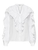 Onlmarriah Frill V Neck Shirt-White image