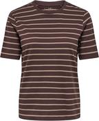 Onlhappy T-Shirt-Coffee/Chocolate Stripe