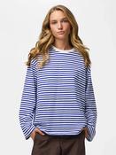 Pcselma Long Sleeve Top-Blue/White Stripe image