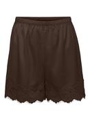 Jdyalana Mid Waist Lace Shorts-Chocolate Latte