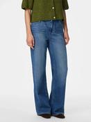 Pcsilke Mid Waist Wide Leg Jeans-Medium Blue Denim image