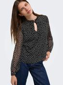 Onlditsy Long Sleeve Blouse-Black/White Polka Dots image
