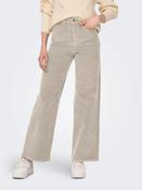 Onlhope Global High Waist Cord Trousers-Oatmeal image