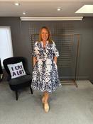 White/Navy Dress