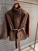 Pcaiken Cape Belted Jacket- Brown image