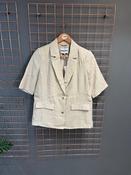 Pcgerry 2/4 Sleeve Blazer-Beige