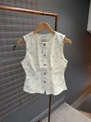Onlnaomi Waistcoat-Cream/Floral