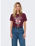 Onllucy T-Shirt-Burgundy image