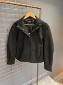 Onlasta High Collar Bomber Jacket-Chocolate image