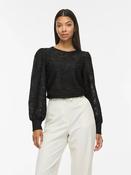 Vifina Long Sleeve Top-Black image