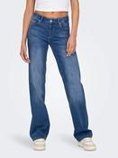 Onlblush Mid Waist Straight Leg Jeans-Medium Blue Denim image