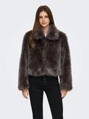 Onlmanny Faux Fur Jacket-Brown image