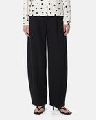 Pcbosella Mid Waist Barrel Trousers-Black image