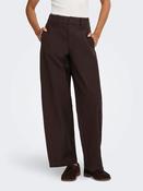 Onlclair Mid Waist Barrel Trousers-Coffee