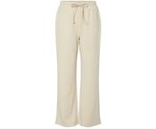 Pctalia Mid Waist Wide Leg Joggers-Cream image