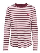 Jdypisa Long Sleeve Stripe Top-Pink/Burgundy image
