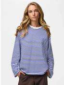 Pcsadie Long Sleeve Top-Blue/White Stripe image