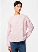 Pcsadie Long Sleeve Top-Pink/Cream Stripe image