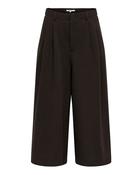 Onllyon Wide Leg Culotte Trousers-Chocolate