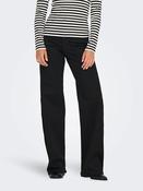 Onlmadison Blush High Waist Wide Leg Denim Jeans-Black image
