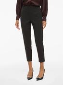 Vivarone High Waist Slim Trousers-Black