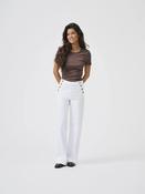 Onlmadison High Waist Button Wide Leg Denim Jeans-White image