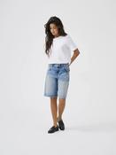 Onlmate Regular Waist Baggy Long Shorts-Medium Blue Denim image