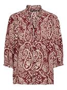 Onlraya Shirt-Burgundy/Cream Paisley Pattern image