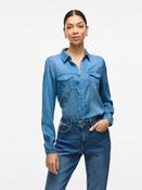 Vibista Denim Shirt-Medium Blue Denim image