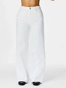 Pcselma High Waist Wide Leg Jeans-White image